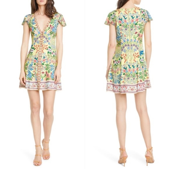 Alice + Olivia Hadley Floral Mini Dress - Picture 7 of 9